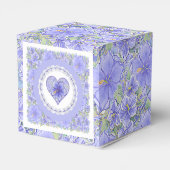 Hibiscus & kant BLAUW Bedankdoosjes (Achterkant)