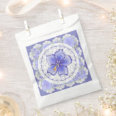 Hibiscus & kant BLAUW Bedankzakje (Geknipt)