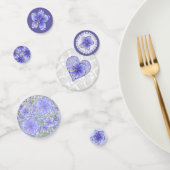 Hibiscus & kant BLAUW Confetti (Groep)