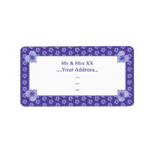 Hibiscus & kant BLAUW Etiket (Voorkant)