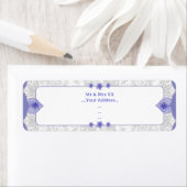 Hibiscus & kant BLAUW Etiket (Insitu)