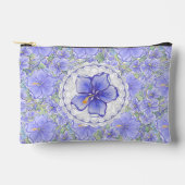 Hibiscus & kant BLAUW Etui (Voorkant)