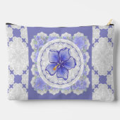 Hibiscus & kant BLAUW Etui (Achterkant)