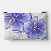 Hibiscus & kant BLAUW Etui (Achterkant)