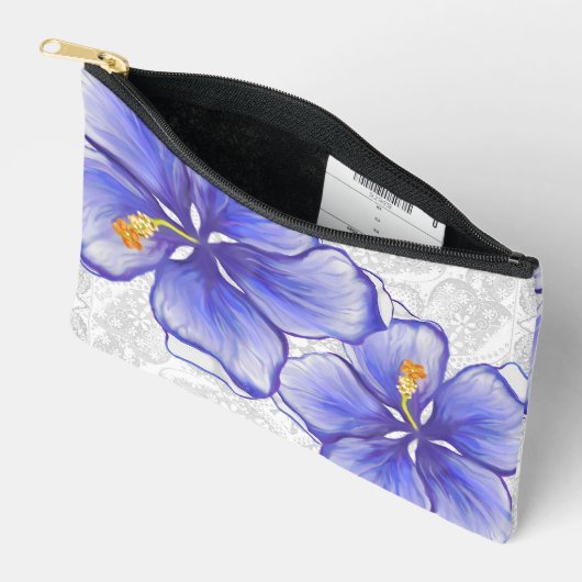 Hibiscus & kant BLAUW Etui (Open)