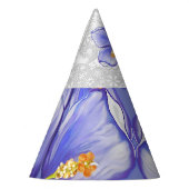 Hibiscus & kant BLAUW Feesthoedjes (Links)