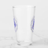 Hibiscus & kant BLAUW Glas (Links)