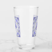 Hibiscus & kant BLAUW Glas (Links)