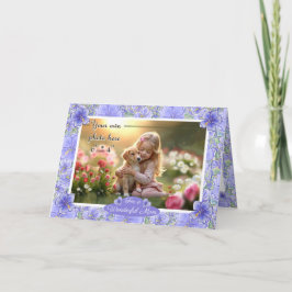 Hibiscus & kant BLAUW Kaart