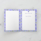 Hibiscus & kant BLAUW Kaart (Binnen)