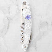 Hibiscus & kant BLAUW Kurkentrekker (Voorkant)