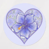 Hibiscus & kant BLAUW Labels (Design 1)