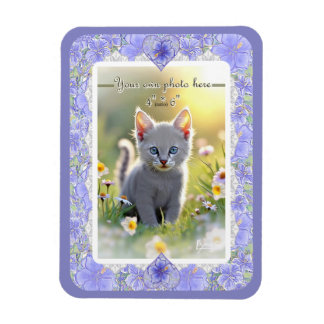 Hibiscus & kant BLAUW Magneet