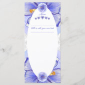 Hibiscus & kant BLAUW Menu (Voorkant)