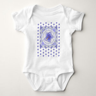 Hibiscus & kant BLAUW Romper