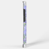 Hibiscus & kant BLAUW Samsung Galaxy Hoesje (Rechterkant)