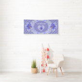 Hibiscus & kant BLAUW Spandoek (Insitu)