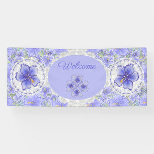 Hibiscus & kant BLAUW Spandoek