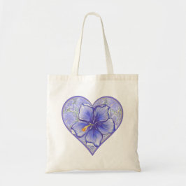 Hibiscus & kant BLAUW Tote Bag
