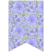 Hibiscus & kant BLAUW Vlaggetjes (Tweede vlag)