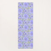 Hibiscus & kant BLAUW Yogamat (Achterkant)