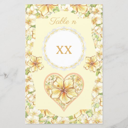 Hibiscus & kant GEEL (Achterkant)