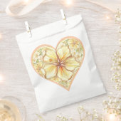 Hibiscus & kant GEEL Bedankzakje (Geknipt)