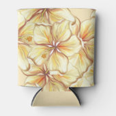 Hibiscus & kant GEEL Blikjeskoeler (Voorkant)