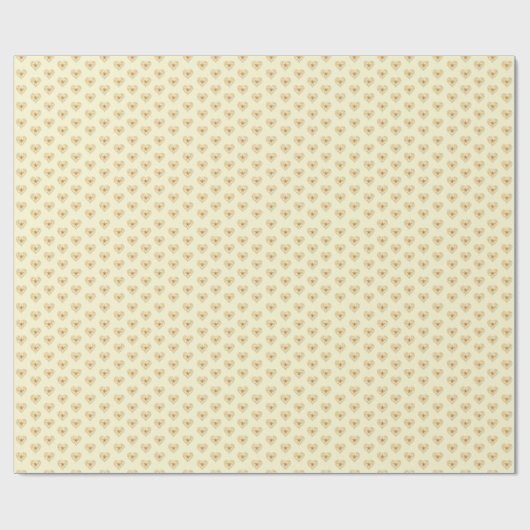 Hibiscus & kant GEEL Cadeaupapier (Vlak)