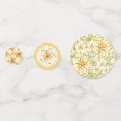 Hibiscus & kant GEEL Confetti (Achterkanten)