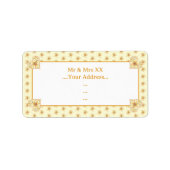 Hibiscus & kant GEEL Etiket (Voorkant)