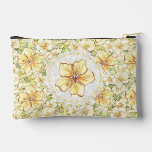 Hibiscus & kant GEEL Etui (Achterkant)