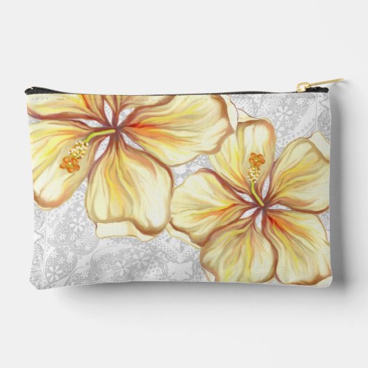 Hibiscus & kant GEEL Etui (Achterkant)