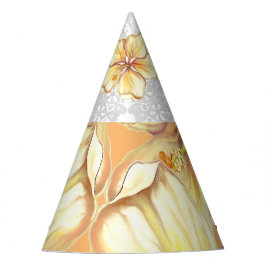 Hibiscus & kant GEEL Feesthoedjes