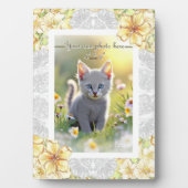 Hibiscus & kant GEEL Fotoplaat (voorkant)