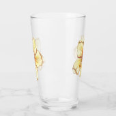 Hibiscus & kant GEEL Glas (Links)