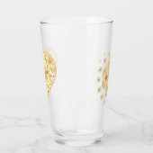 Hibiscus & kant GEEL Glas (Links)