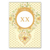 Hibiscus & kant GEEL Kaart (Achterkant)