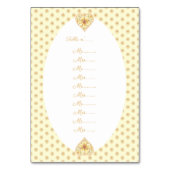 Hibiscus & kant GEEL Kaart (Voorkant)