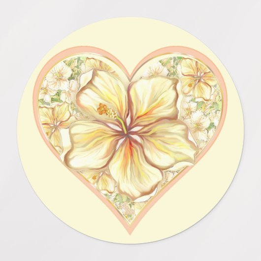 Hibiscus & kant GEEL Labels (Design 1)