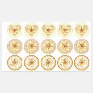 Hibiscus & kant GEEL Labels