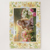 Hibiscus & kant GEEL Legpuzzel (Verticaal)