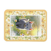 Hibiscus & kant GEEL Magneet (Horizontaal)