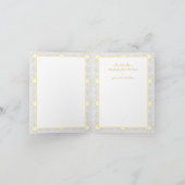 Hibiscus & kant GEEL Notitiekaartje (Binnen)