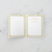 Hibiscus & kant GEEL Notitiekaartje (Binnen)