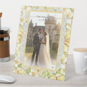 Hibiscus & kant GEEL Reclamebord Met Voetstuk (Insitu)