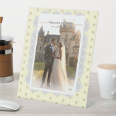 Hibiscus & kant GEEL Reclamebord Met Voetstuk (Insitu)