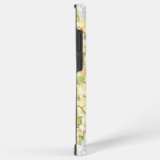 Hibiscus & kant GEEL Samsung Galaxy Hoesje (Rechterkant)