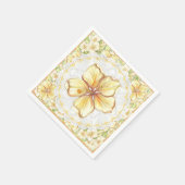 Hibiscus & kant GEEL Servet (Hoek)