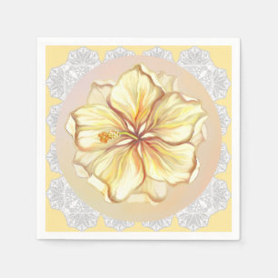Hibiscus & kant GEEL Servet